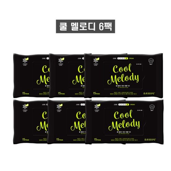 [디레시피] 데오퍼퓸티슈 향기나는 쿨티슈 6팩