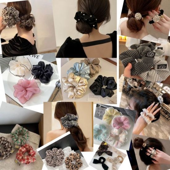 곱챙밴드 모음 헤어슈슈 스크런치 곱창머리끈