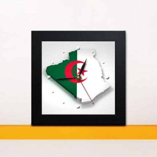 iy318-세계의시간_알제리카메룬코트디부아르미니액자벽시계_디자인액자시계