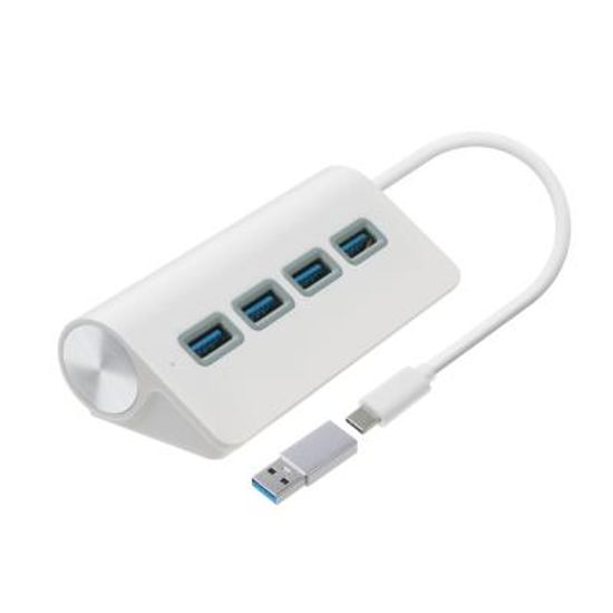 이중접속 타입C USB3.0 4포트허브+USB젠더 UH2024C