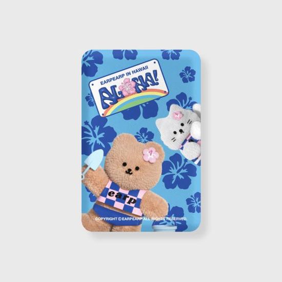 ALOHA COVY AND CHICHI-BLUE(보조배터리-무선충전)