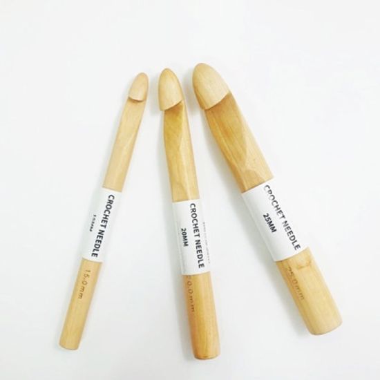우드 점보 코바늘 20mm