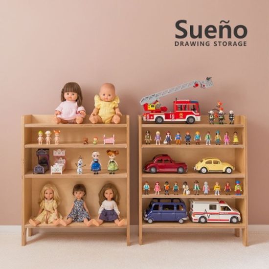 수에노 미니 수납장  자작나무 진열장 책장