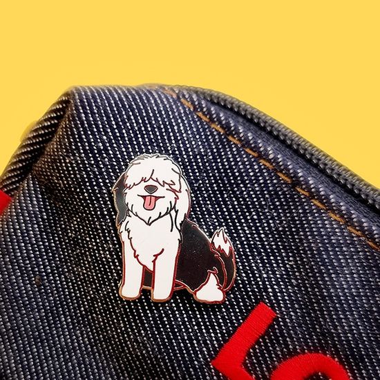 올드잉글리쉬쉽독 뱃지