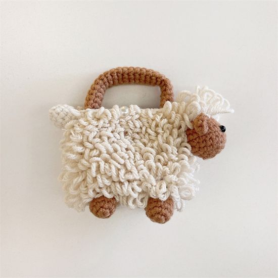 귀여운 뜨개 양 인형 털 케이스 에어팟 1 2 3 4 프로