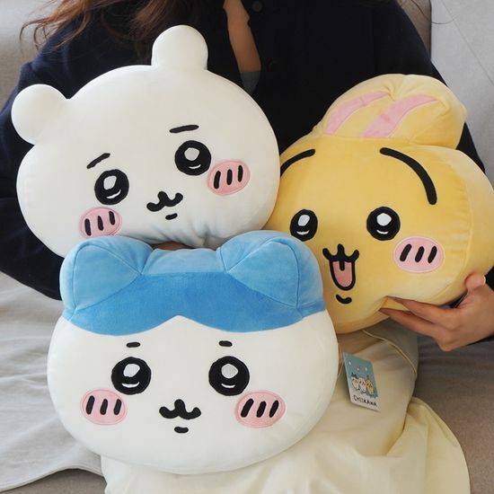 먼작귀 치이카와 인형 캐릭터 차량용 목쿠션 목베개