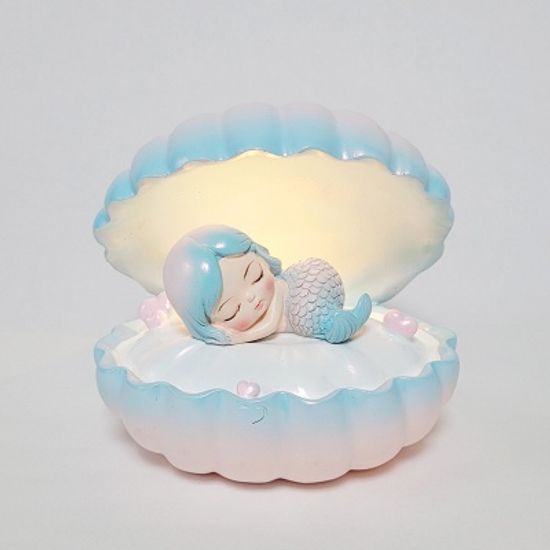 조개 속 잠자는 인어공주 무드등 아이방 캠핑 조명 