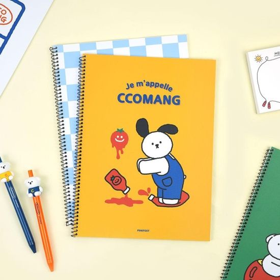 핑크풋 꼬망스테디원링노트