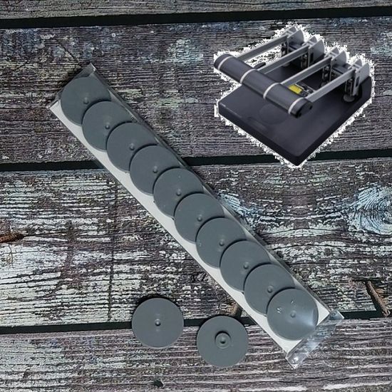 CARL 칼 2공펀치 No.124N용 패드(원형판) K-10 10개입