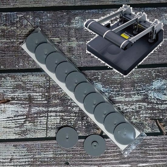 CARL 칼 2공펀치 No.123N용 패드(원형판) K-10 10개입