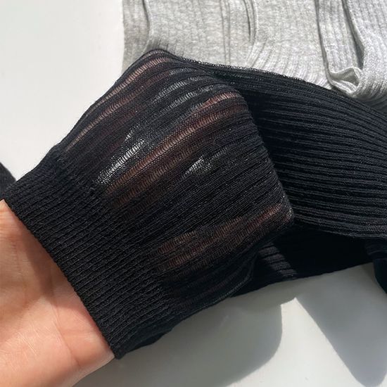 썸머 시스루 골지 장목 양말 3개세트