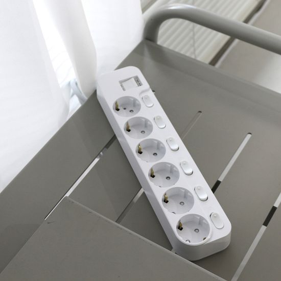 에스탭 국산 개별 스위치 과부하차단 멀티탭 6구