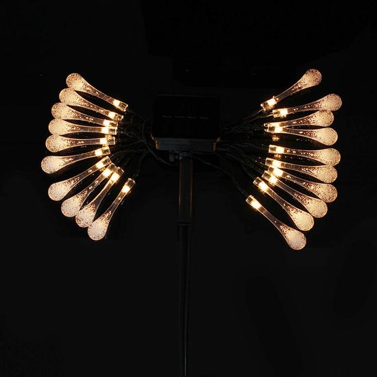 [도토로]태양광 LED 20구 물방울 가랜드 전구(3m) (웜