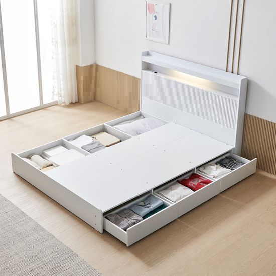 [보루네오]조명침대 Q (라텍스독립) KC713