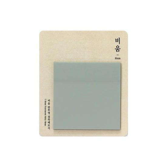 모닝글로리 비움 반투명 점착 메모지 75x75mm 접착식
