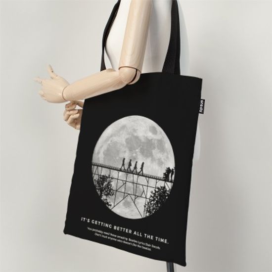 The Beatles moon 에코백 by 노윤(314294)