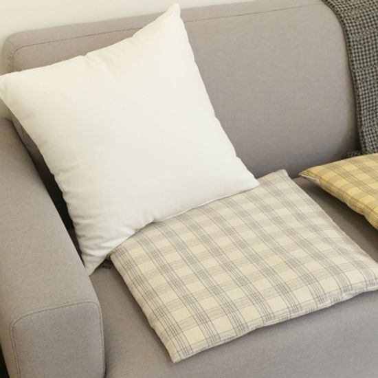 멜란 타탄 체크 방석커버-3color