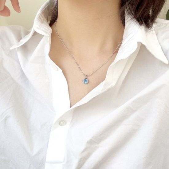 [선물포장] 심플 써지컬 탄생석 목걸이
