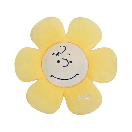 스누피 찰리 플라워 쿠션
