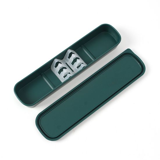 [쿠킹홈]실버테이블 휴대용 수저 포크세트(그린)