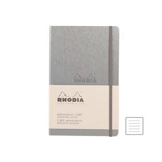 [로디아] 뷰티크 웹노트 A6 실버 (줄지).RD118067C