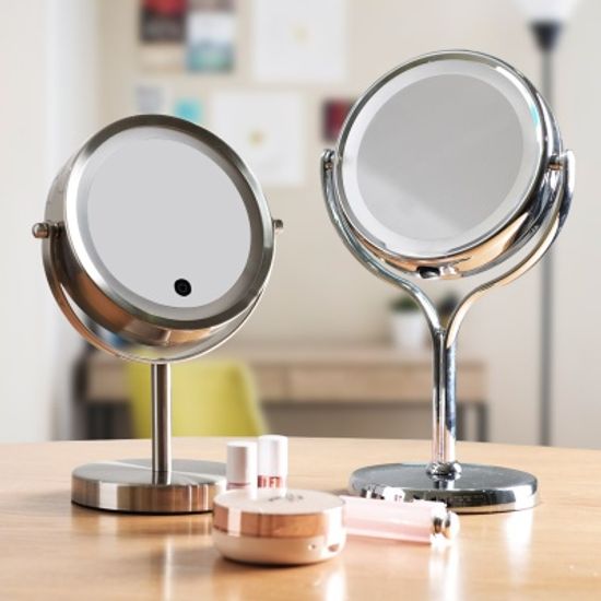우드로하우스 LED 화장 거울 터치 확대경 HMS-9483