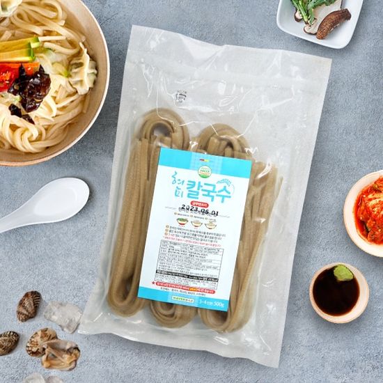 [면발명가] 국내산 현미 칼국수 500g(3~4인분)x2팩