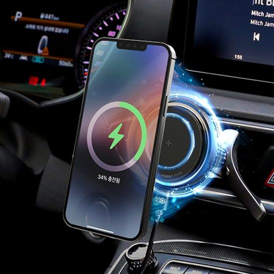 맥세이프 아이스쿨링 차량용 15W 고속무선충전 거치대