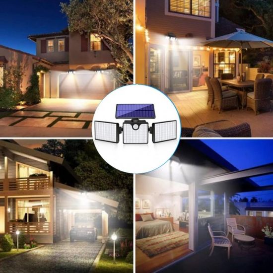 LED 양방향 태양광 센서등 야외 정원 조명등