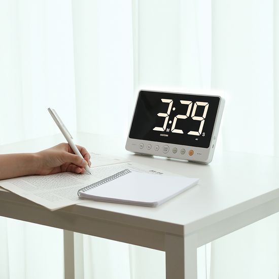 [무아스] 빅스크린 24cm LED 충전식 타이머 시계