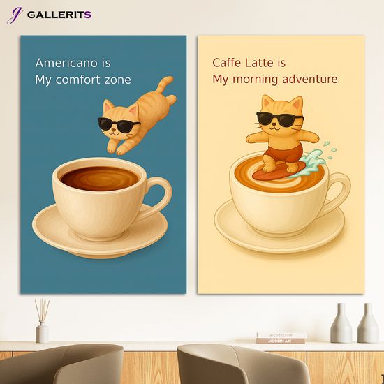 카페 고양이 인테리어 그림 거실 액자 팝아트 선물