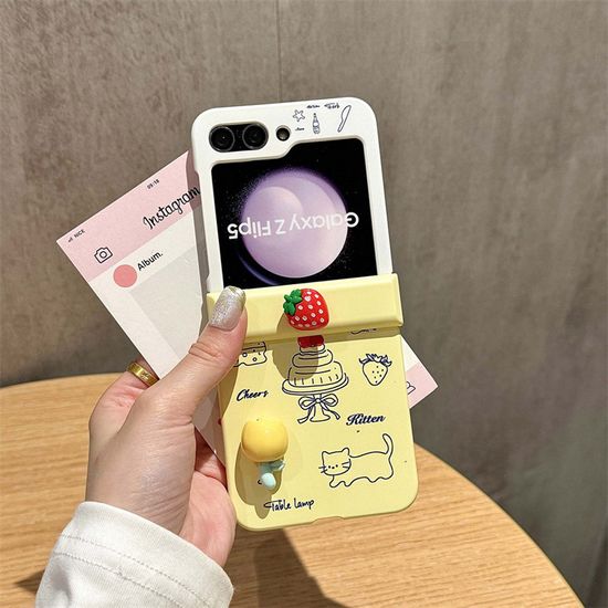 갤럭시Z플립 7 6 5 4 캐릭터 파츠 스피너 힌지 케이스