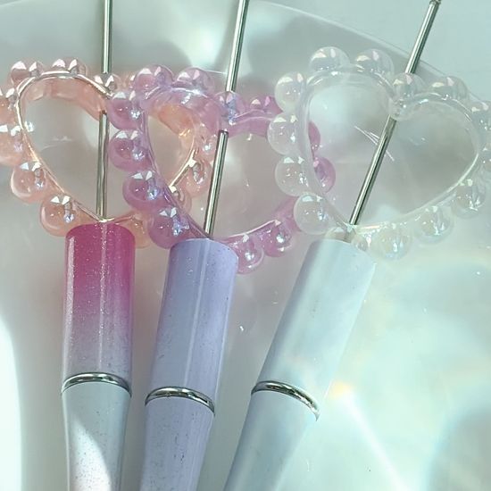 볼꾸 볼펜꾸미기 하트 비즈 날개 달 키링 만들기 재료