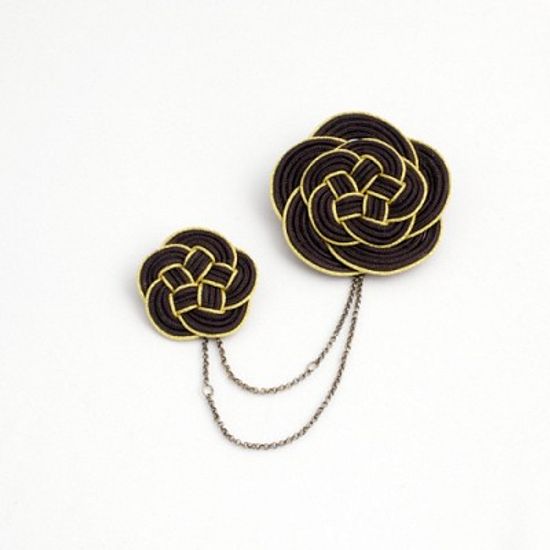 Double Flower 브로치