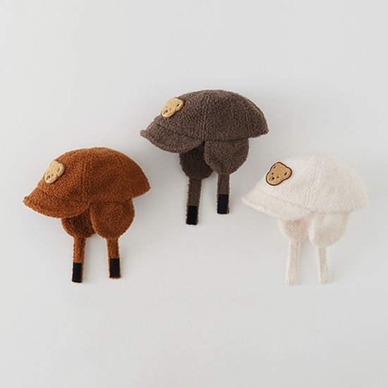 뽀글캡귀달이 아동 곰돌이 모자 305046