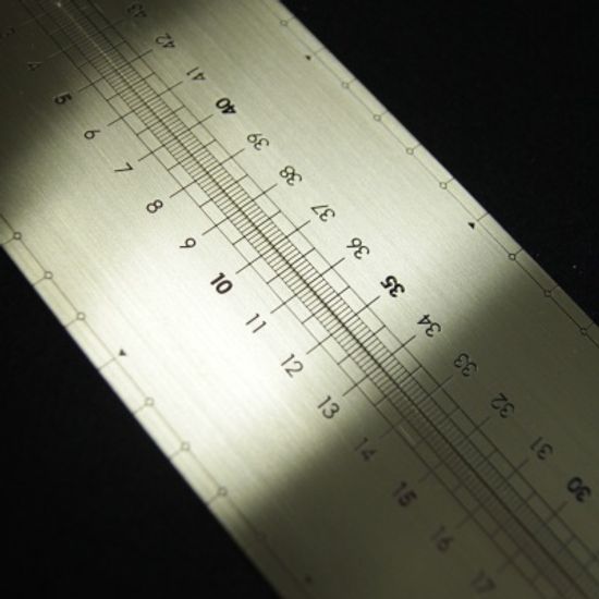 로그 전문가용 황동자 50cm (Wide type)-Brass Ruler