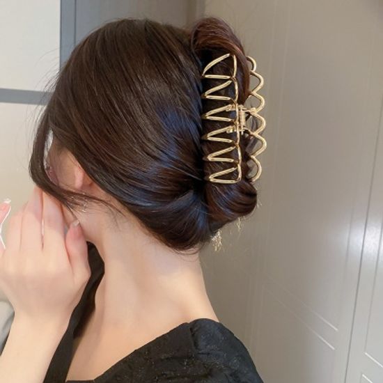 골드/실버 꼬임 헤어 집게핀 고정핀 예쁜 악세사리