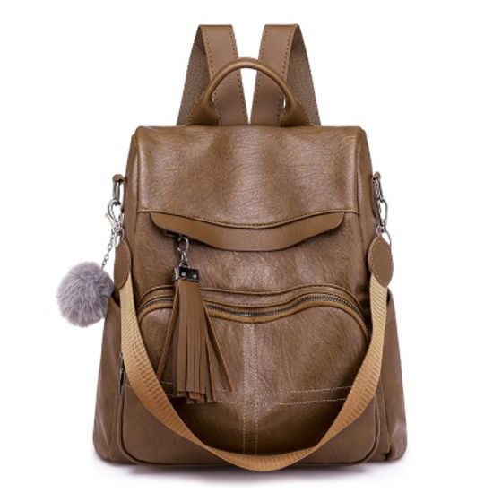 토마스 가죽 백팩(브라운) / 여성용 데일리백팩