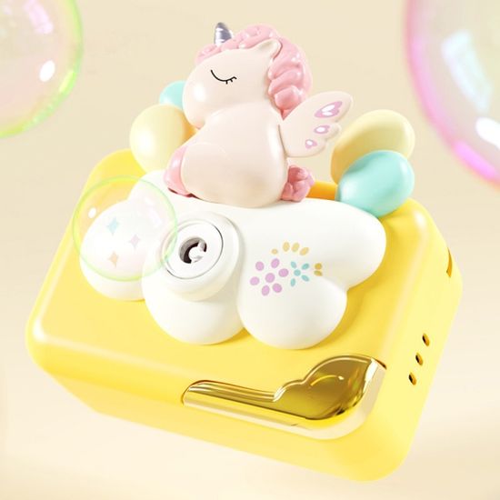 캐릭터 카메라 모양 라이트 뮤직 버블 머신 장난감