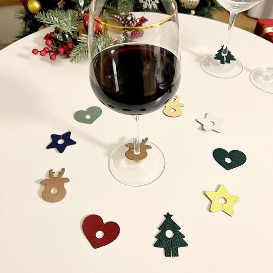 와인참 크리스마스 와인 글라스 마커 용품 악세서리