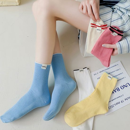 비비드 컬러 장목양말 1+1+1