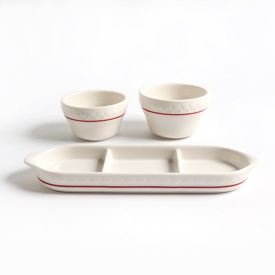 시라쿠스 쉐난고 카디날 1인 미니볼 식기세트 3p