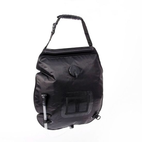 온도측정 캠핑 샤워기 20L 간이 휴대용 샤워물통 블랙