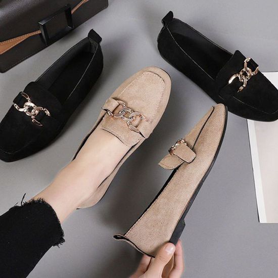 여성 체인 디테일 2컬러 데일리 연출 로퍼(WE13FB3)