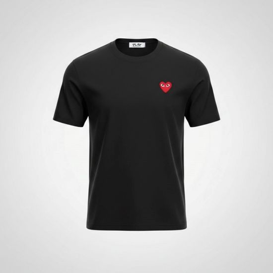 꼼데가르송 레드와펜 라운드 반팔티셔츠