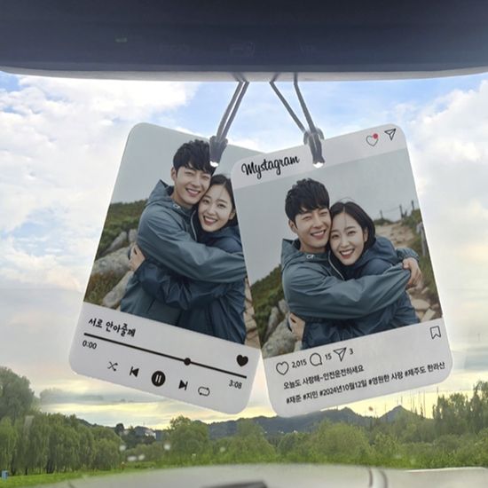 커스텀 포토 사진 차량용 방향제 자동차 디퓨저 6종