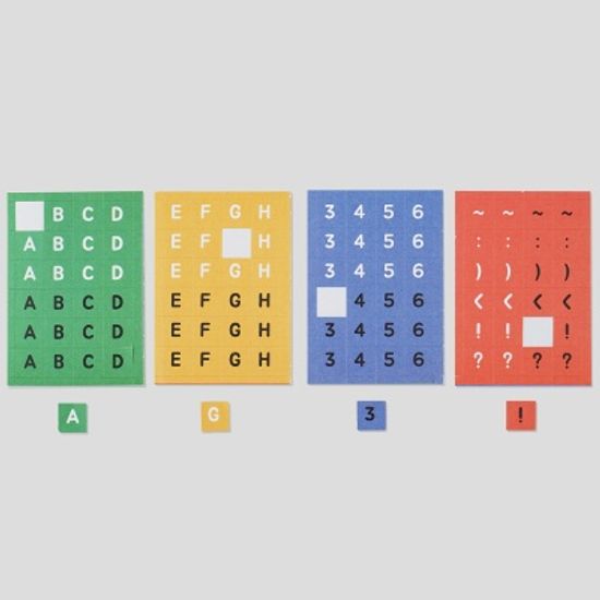 알파벳 스티커팩-01 크레용