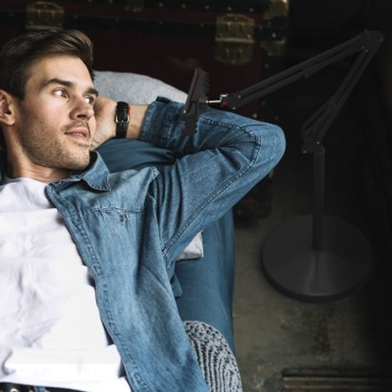 브라이트 2세대 스마트폰 태블릿 대형 탄소강 거치대