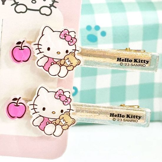 산리오 듀어 메탈 클립 2p-헬로키티(WFFHNWG)