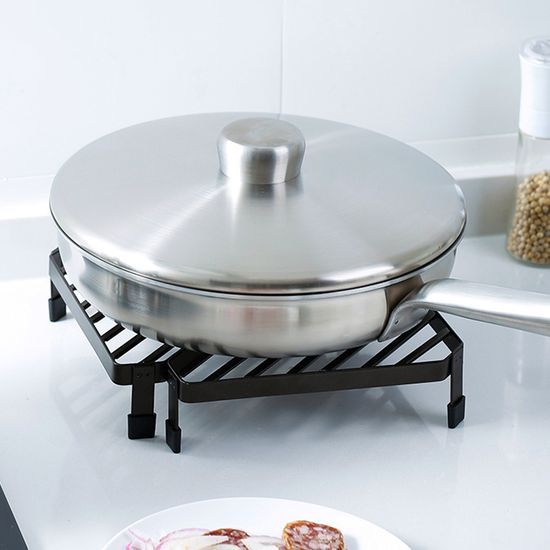 브로든 코너 주방 인덕션 냄비 받침대 거치대